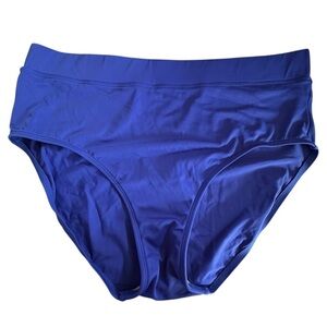 LL Bean Women's Cobalt Blue Swim Bathing Suit Bottoms Size 16 UPF 50 Bikini